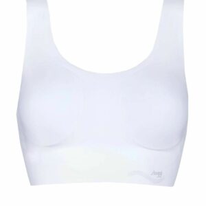 1 Pack White Zero Feel Seamfree Bralette Top with Removable Pads Ladies Extra Large - Sloggi