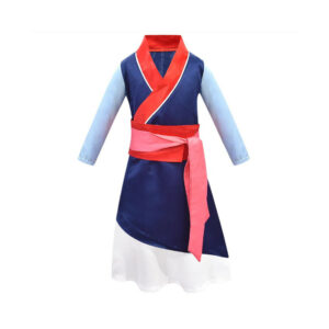 (110cm) Kids Mulan Princess Fancy Dress Kimono Cosplay Costume Halloween Party Outfit