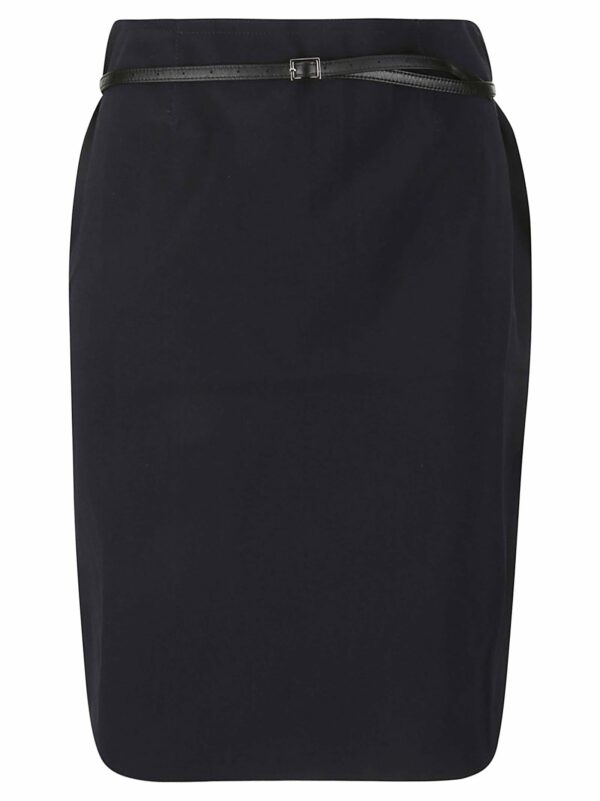 16arlington Delta Midi Skirt With Leather Belt