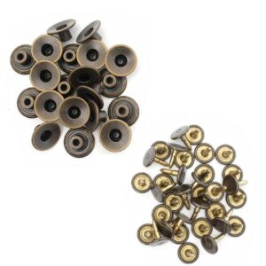 17mm Jeans Button, Brass Buttons, Rivets, Tack Buttons With Metal Pin Back For Jeans, Jackets, Denim, Trouser, Skirts