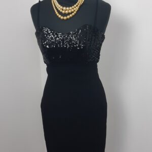 1950S Sequinned Little Black Dress