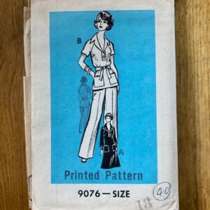 1970S Jacket, Pants & Dress Sewing Pattern/Vintage 70S Women's Size 18, Bust 40 Mail Order 9076