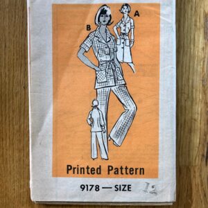 1970S Tunic, Pants & Dress Sewing Pattern/Vintage 70S Women's Size 12, Bust 34 Mail Order 9178