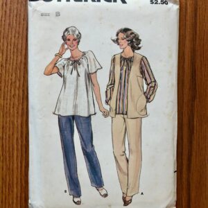 1970S Vest, Pants & Blouse Sewing Pattern/70S Vintage Women's Size 18 1/2 - 22 1/2, Bust 41-45 Butterick 3628