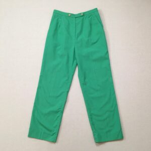 1970's, High Waist, Golf/Sport Pants, in Green