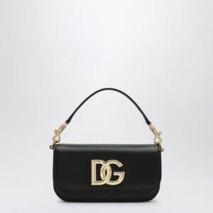 3.5 black leather shoulder bag