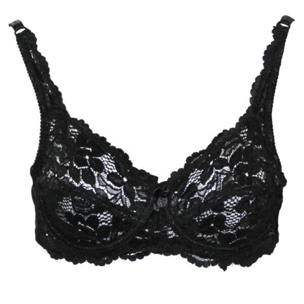 (36DD, Black) Marlon Womens/Ladies Sarah Lace Underwired Bra