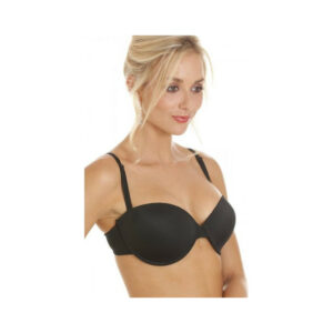 (38 C, Black) Camille Womens Underwired Bandeau Multiway Bra