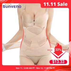 3in1 Belly/Abdomen/Pelvis Postpartum Belt Body Recovery Shapewear Waist Cinchers Waist Trainer Corset Belly Bands Support, Australia / L