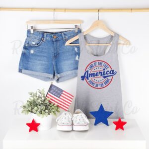 4Th Of July Tank, Women's Fourth Shirt, Patriotic Tank Top, Usa Top