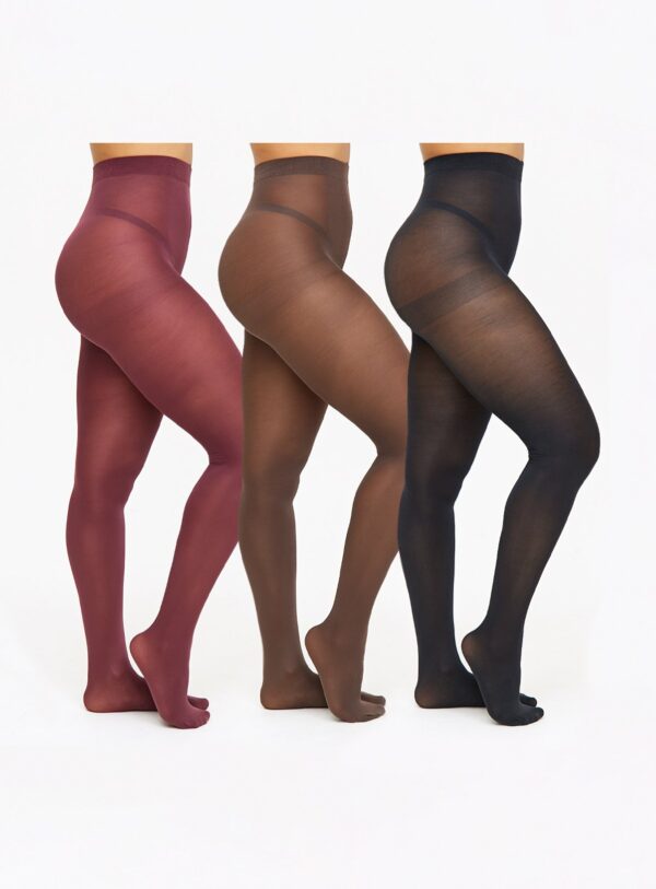 60 Denier Opaque Tights 3 Pack M