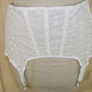 60S Garter Belt Sz40 Vintage Girdle Cool-Ette #4730 Deadstock Eyelet Lace Plus Size