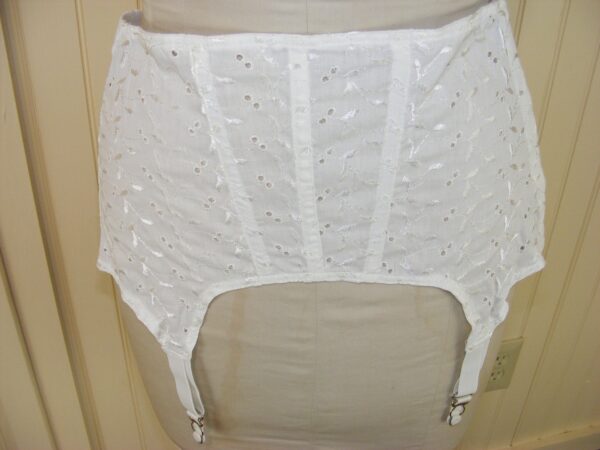 60S Garter Belt Sz40 Vintage Girdle Cool-Ette #4730 Deadstock Eyelet Lace Plus Size