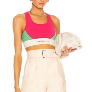 7 Days Active Sports Bra in Bright Pink - Pink. Size XS (also in ).