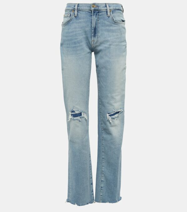 7 For All Mankind Ellie mid-rise straight jeans