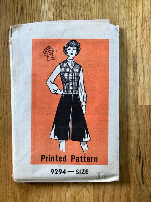 70S Blouse, Culottes & Vest Sewing Pattern/1970S Vintage Women's Size 14, Bust 36 Mail Order 9294