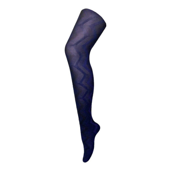 (8-14 UK, Weave Blue) Sock Snob - Ladies Coloured 80 Denier Opaque Patterned Fashion Tights