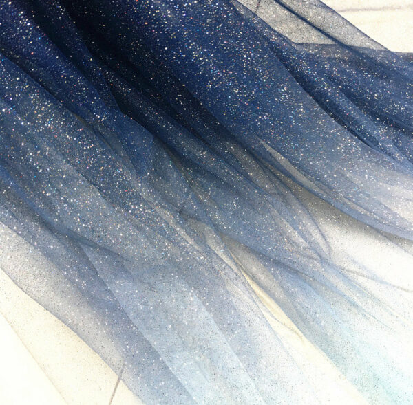 9 Colors Gradient Glitter Silver Sequin Soft Tulle Mesh Lace Fabric Floral For Baby Dress Ball Gown Wedding Top 59