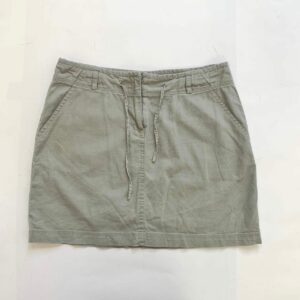 A Size UK 10, 00's Grey Cargo Tie Mini Skirt