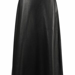 A-line Leather Skirt