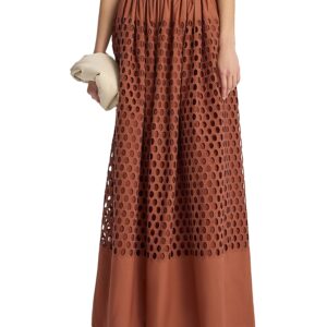 A. l.c. Flora Eyelet Maxi Skirt