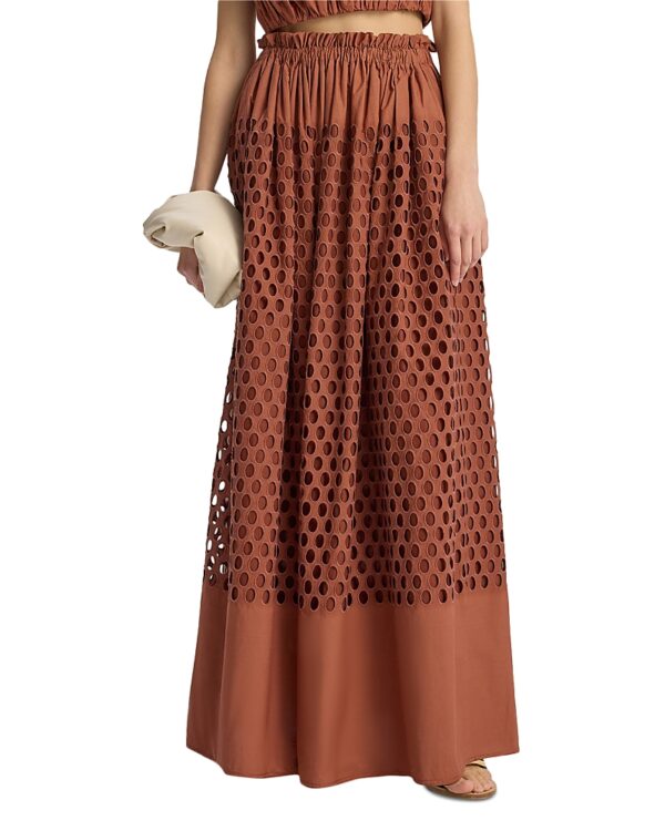 A. l.c. Flora Eyelet Maxi Skirt