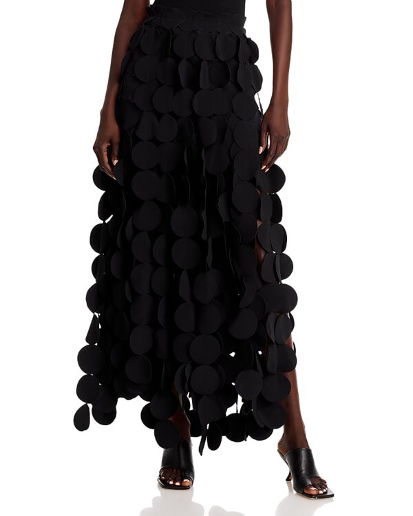 A. w.a. k.e. Mode Multi Circle Layered Maxi Skirt