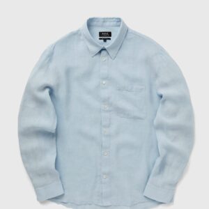 A.P.C. Chemise cassel logo men Longsleeves blue in size:S