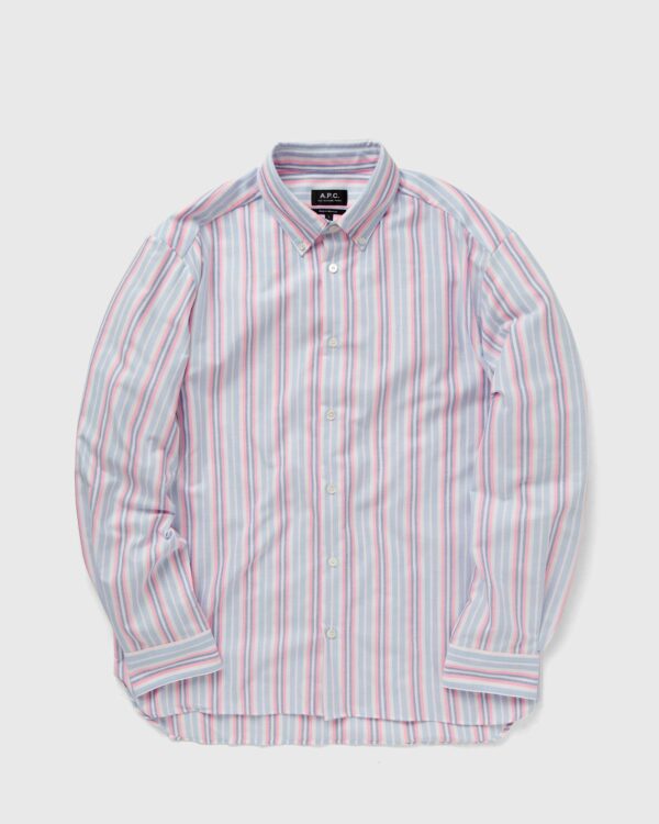 A.P.C. Chemise mathias men Longsleeves blue|pink in size:S