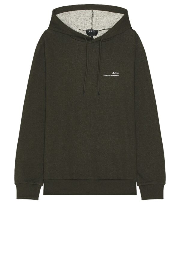 A.P.C. Hoodie in Khaki - Black. Size XL/1X (also in ).