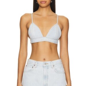 AGOLDE Bralette in Blue. Size L, M, S, XS.