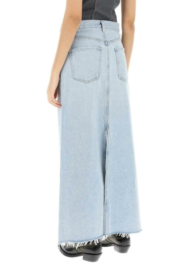 AGOLDE hilla Long Denim Skirt