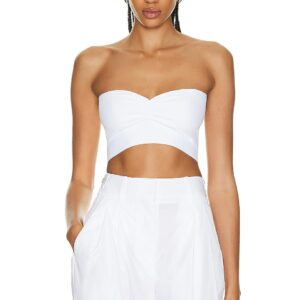 ALAÏA Bandeau Top in Blanc - White. Size 42 (also in ).