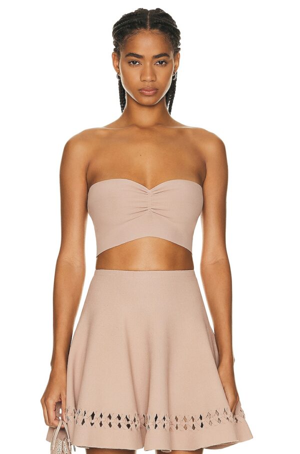 ALAÏA Bandeau Top in Nude ALA?A - Nude. Size 36 (also in 42).