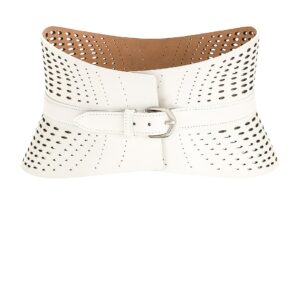 ALAÏA Bustier Belt in Blanc Optique - White. Size 80 (also in ).