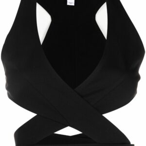 ALAÏA- Crossover Crop Top