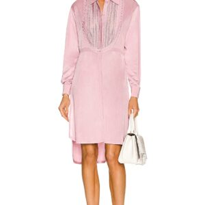 ALAÏA Edition 1993 Tailored Shirt Dress in Rose - Pink. Size 38 (also in 36, 42).