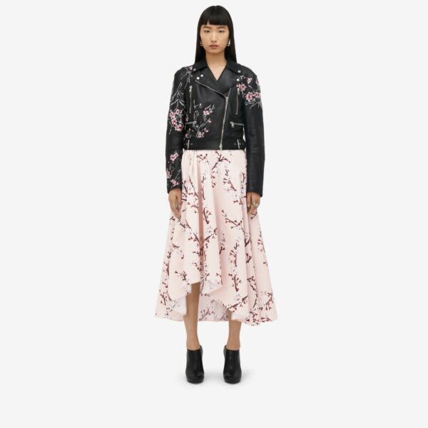 ALEXANDER MCQUEEN - Blossom Asymmetric Midi Skirt - Item 797723QCALC5072