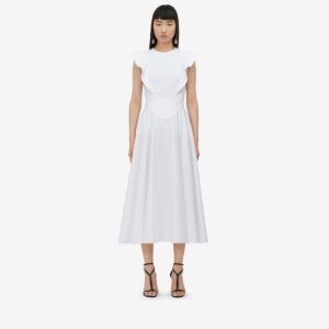 ALEXANDER MCQUEEN - Corset Midi Skirt - Item 790922QAABC9000