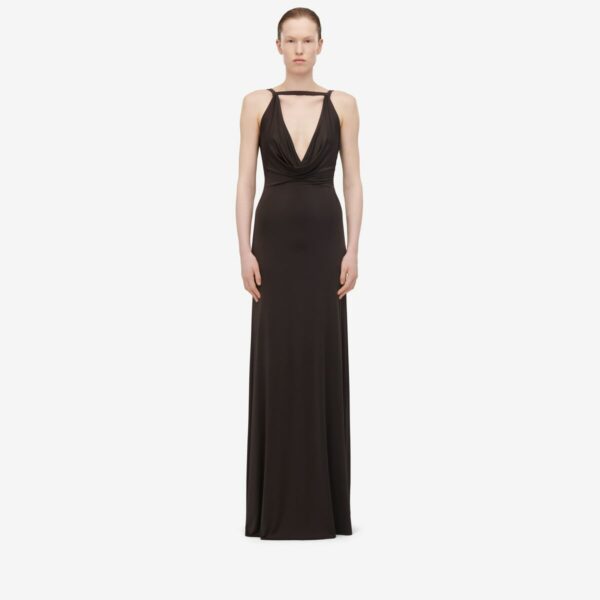 ALEXANDER MCQUEEN - Cowl Neck Evening Dress - Item 794538QLADR3040