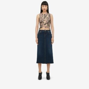 ALEXANDER MCQUEEN - Denim Pencil Skirt - Item 794131QMACT4297