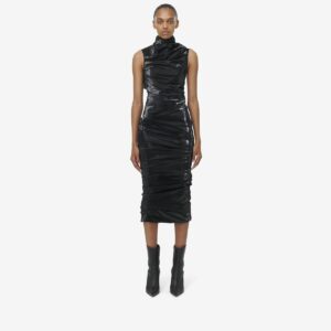 ALEXANDER MCQUEEN - Laminated Stretch Jersey Evening Dress - Item 808164QLADT1000