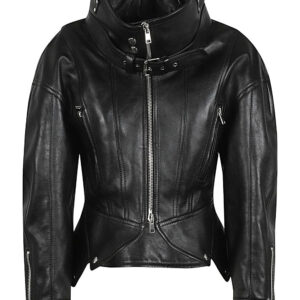 ALEXANDER MCQUEEN- Leather Biker Jacket