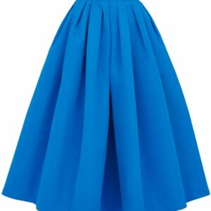 ALEXANDER MCQUEEN- Pleated Flared Midi Skirt