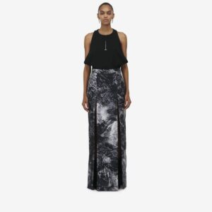 ALEXANDER MCQUEEN - Smashed Screen Double Slit Skirt - Item 804944QZANR1000