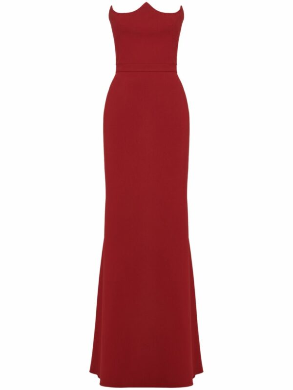 ALEXANDER MCQUEEN- Strapless Maxi Dress