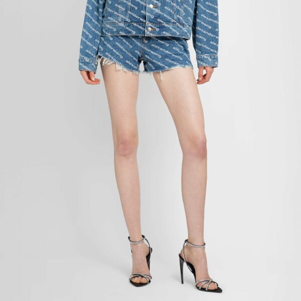 ALEXANDER WANG WOMAN BLUE SHORTS