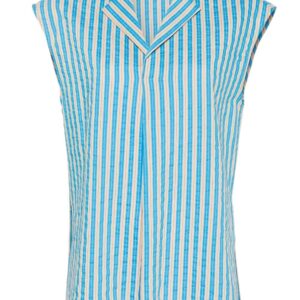 ALYSI- Striped Sleeveless Blouse