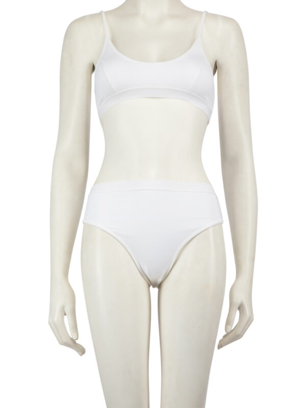 AMI White De Coeur High Waisted Bikini