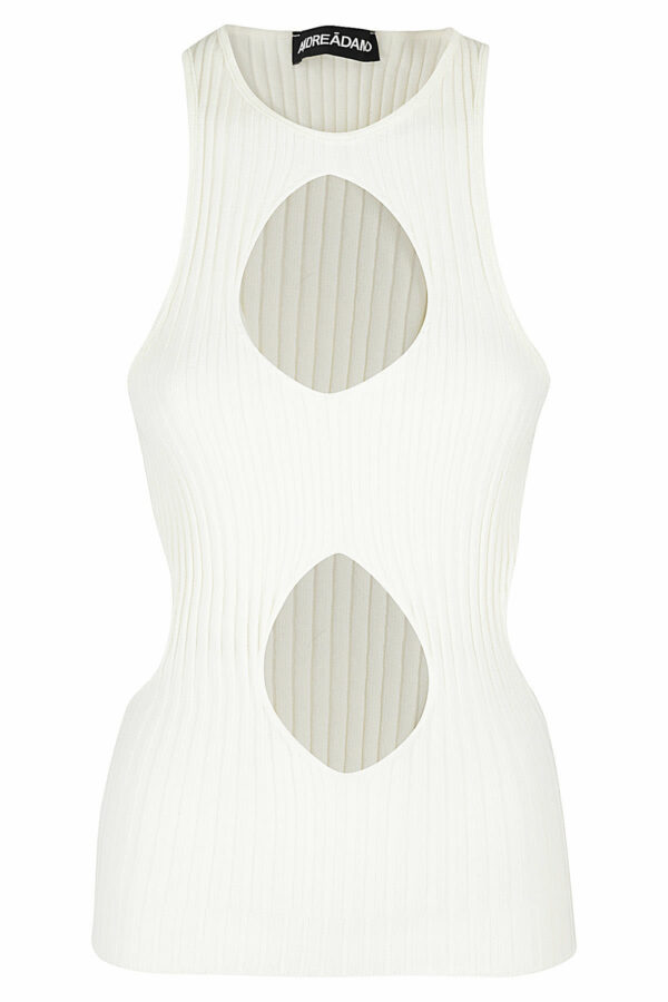 ANDREĀDAMO Ribben Knit Tank Top